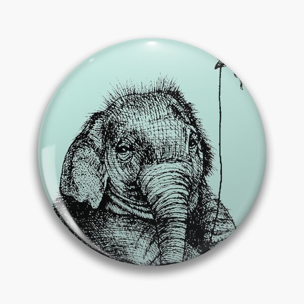 Item preview, Cute Baby Elephant with a Balloon designed and sold by GDiEDesigns.