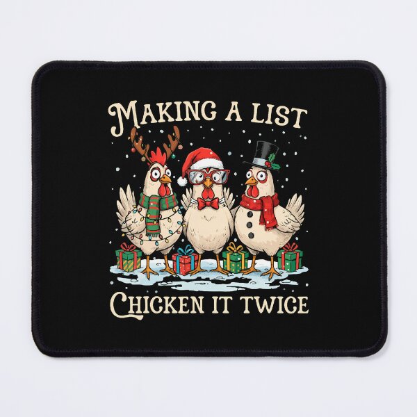Item preview, Making A List Chicken It Twice Christmas Farm Animal designed and sold by MargieLauren.