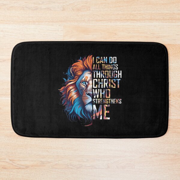 Item preview, I Can Do All Things Through Christ Lion Faith Religious designed and sold by BeulahJoseph.