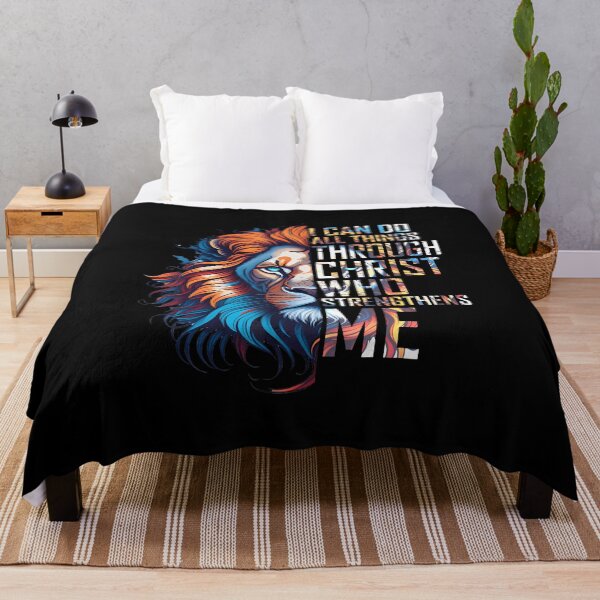Item preview, I Can Do All Things Through Christ Lion Faith Religious designed and sold by BeulahJoseph.