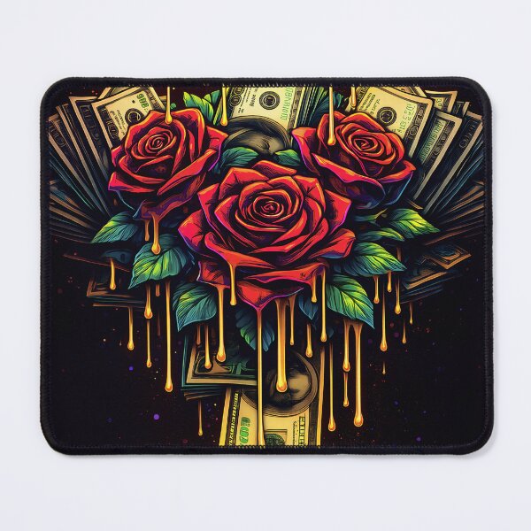 Item preview, Trap Roses & Money Halo – Urban Streetwear Gold Drip Design designed and sold by GCR1.
