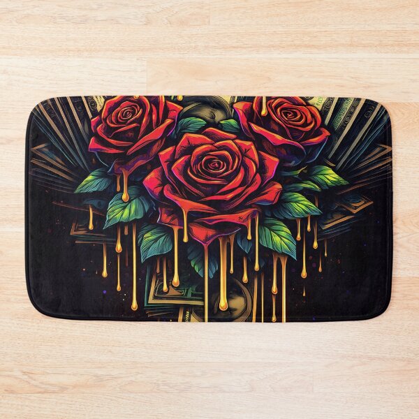 Item preview, Trap Roses & Money Halo – Urban Streetwear Gold Drip Design designed and sold by GCR1.