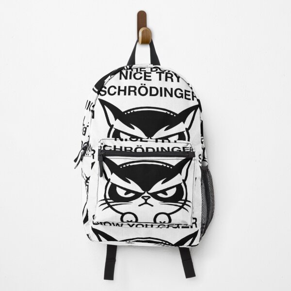 Item preview, Funny Nerdy Nice Try Schrodinger Cat Now You Get in the Box Physics Teacher Black Text designed and sold by MathWare MathClips.