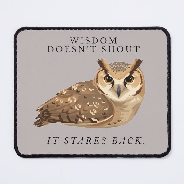 Item preview, Aesthetic owl with phrase  designed and sold by amerikhan-animals.