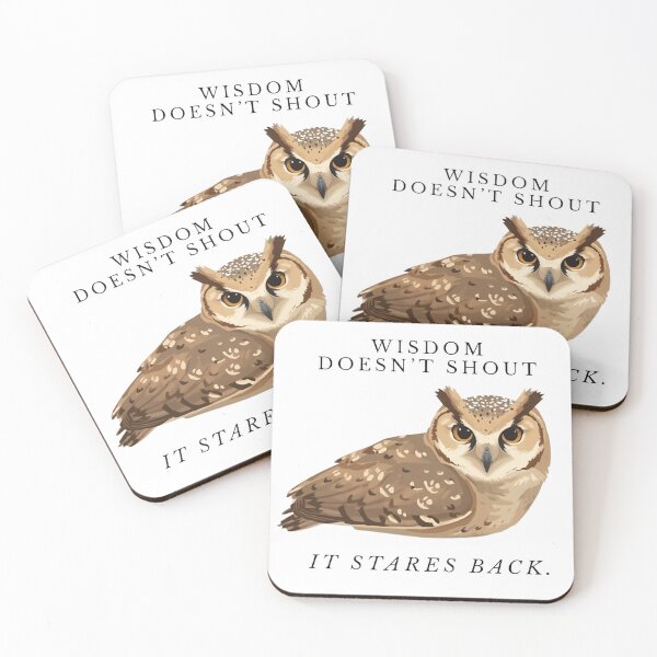 Item preview, Aesthetic owl with phrase  designed and sold by amerikhan-animals.