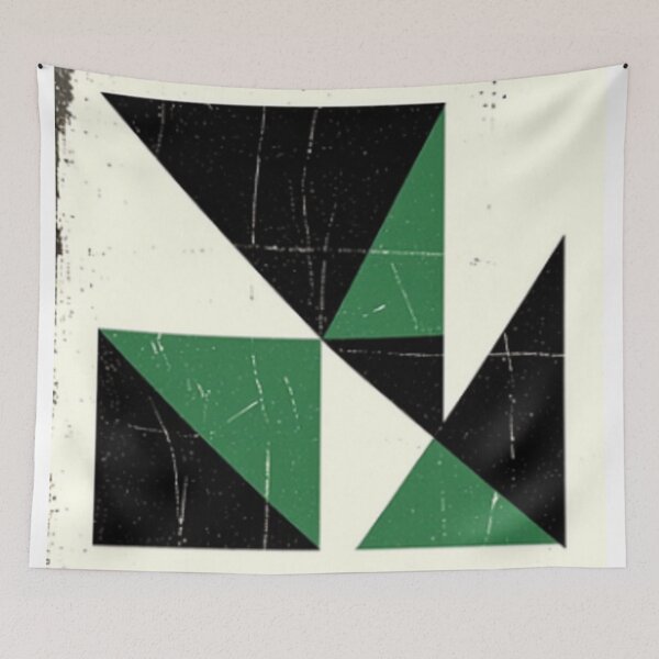 Item preview, part abstract distressed green geometric design designed and sold by SmashingDeals.