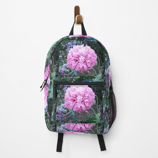 Item preview, Double Pink Poppy Pom-Pom Flower Lilac designed and sold by Sarah Rajkotwala.