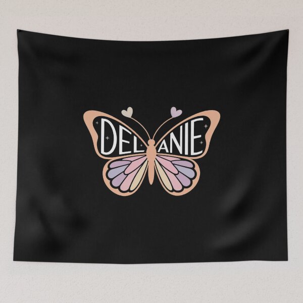 Item preview, Delanie Butterfly - Personalized Cute Name Word Art designed and sold by RayArmstrong.