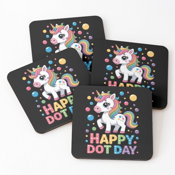 Item preview, Cute Unicorn Polka Dot Art Student Happy Dot Day Girls designed and sold by HaileyRobel.