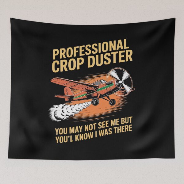 Item preview, Professional Crop Duster Funny Crop Dusting Airplane designed and sold by velltoons.