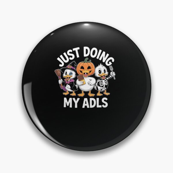 Item preview, Cute Funny Silly Gooses Pumpkin Just Doing My ADLS Halloween  designed and sold by MinaReinger.