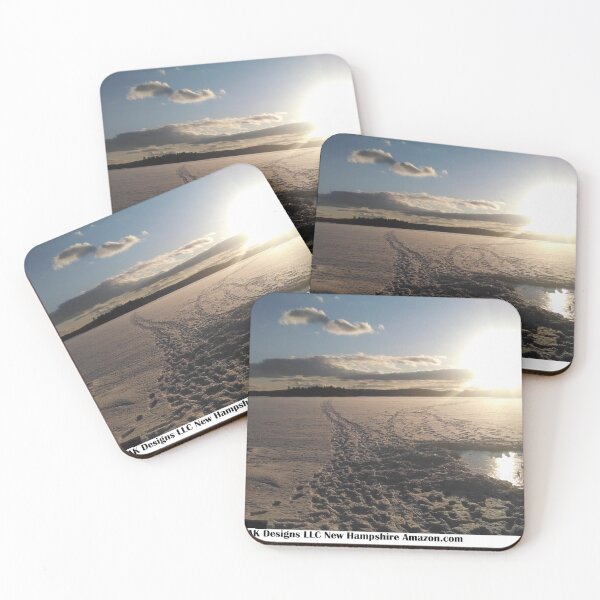 Item preview, Sunset on a frozen lake designed and sold by AK Designs LLC of New Hampshire.