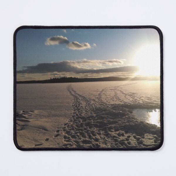 Item preview, Sunset on a frozen lake designed and sold by AK Designs LLC of New Hampshire.