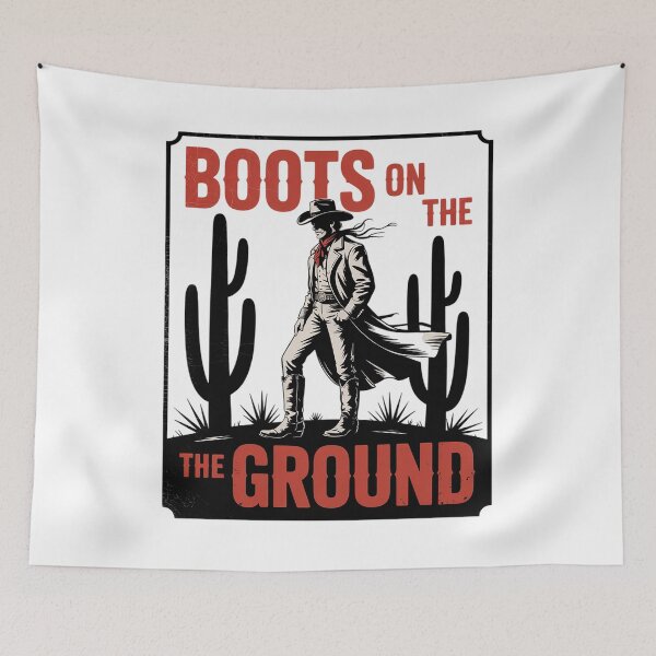 Item preview, Cowgirl Boots on The Ground designed and sold by marcusry.