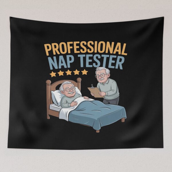 Artikelvorschau, Ruhestand als professioneller Nickerchentester entworfen und verkauft von velltoons.