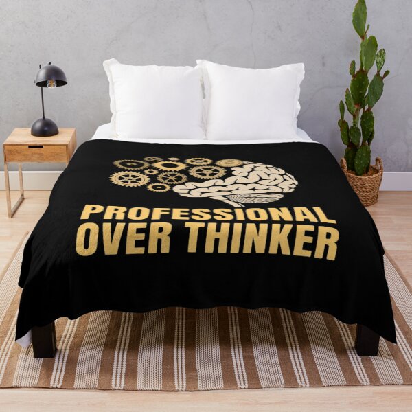 Item preview, Professional Overthinker Funny Brain and Gears designed and sold by velltoons.