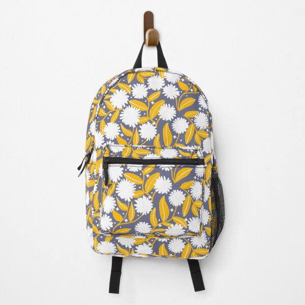 Item preview, Winter daisies pattern - gray and yellow designed and sold by Home Cyn Home.