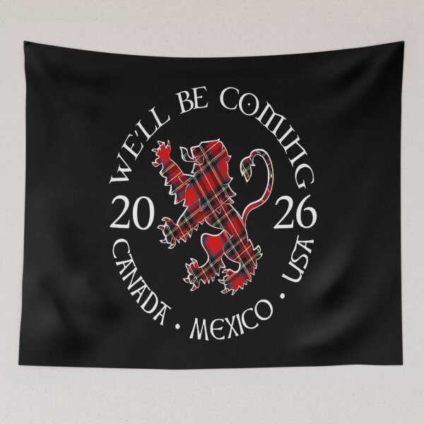 Item preview, We'll be Coming Scotland  Football Tee  Scottish World Cup designed and sold by judithcooley.