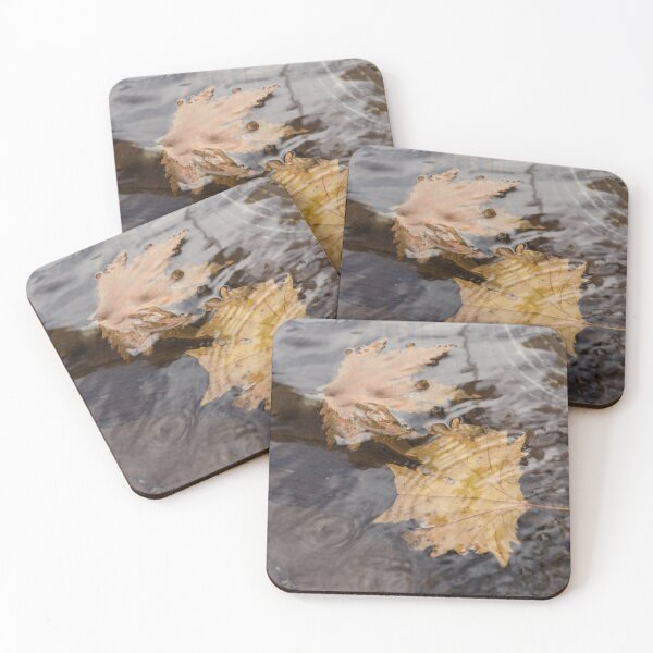 Item preview, Autumn Maple Leaves Floating in a Copper Fountain designed and sold by Georgia Mizuleva.