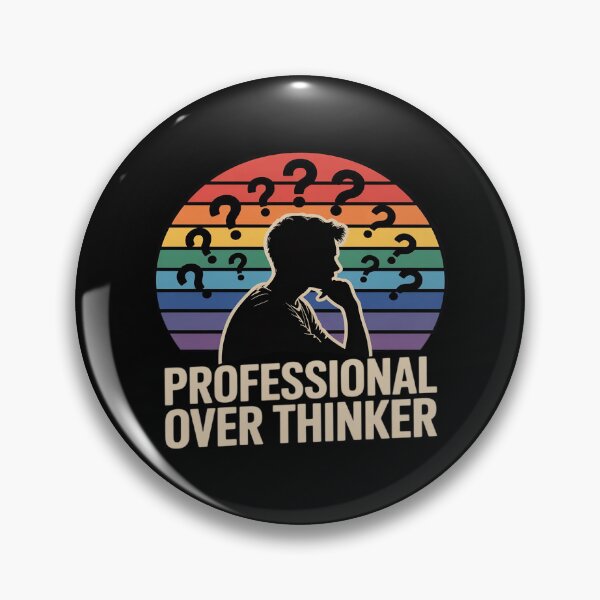 Item preview, Professional Overthinker Question Mark for Thinkers designed and sold by FndPardaL.