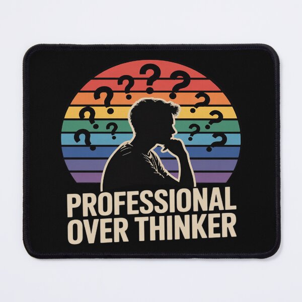 Item preview, Professional Overthinker Question Mark for Thinkers designed and sold by FndPardaL.