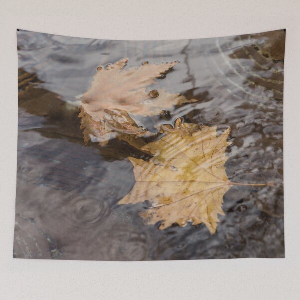 Item preview, Autumn Maple Leaves Floating in a Copper Fountain designed and sold by Georgia Mizuleva.