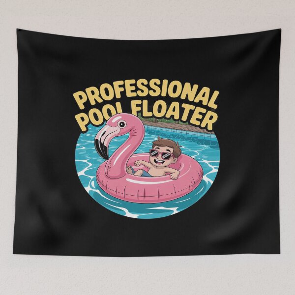 Item preview, Professional Pool Floater Funny Flamingo Summer Vacation designed and sold by FndPardaL.