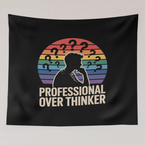 Item preview, Professional Overthinker Question Mark for Thinkers designed and sold by FndPardaL.
