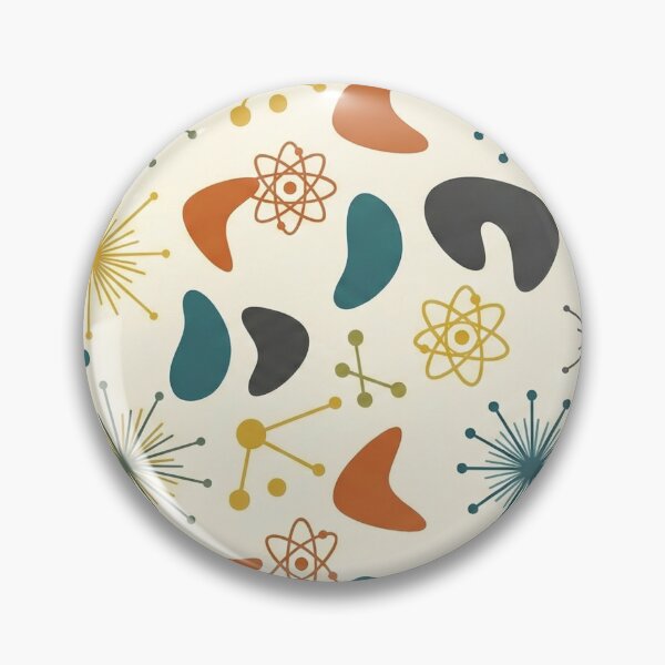Item preview, Mid-Century Modern Atomic Age Seamless Pattern | Retro 50s Geometric Starburst designed and sold by StickyGuys.