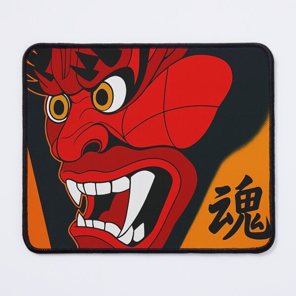 Item preview, Red Nebuta Festival Oni Mask designed and sold by James Khan.