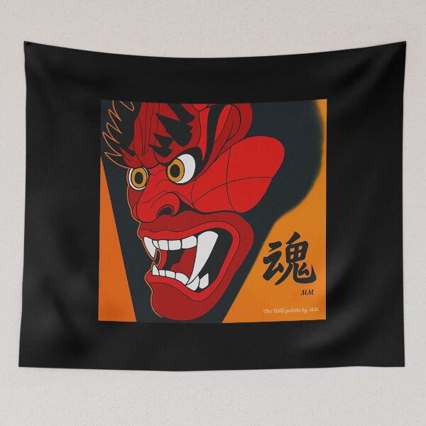 Item preview, Red Nebuta Festival Oni Mask designed and sold by James Khan.