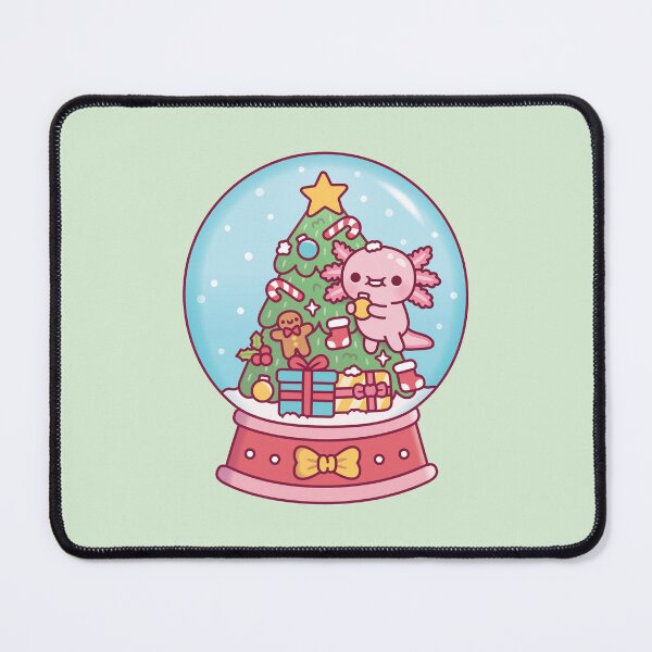 Item preview, Cute Axolotl And Christmas Tree Snow Globe Funny designed and sold by rustydoodle.