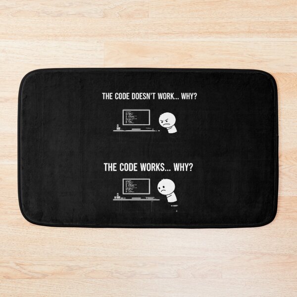 Item preview, Programmer Joke Coding Works Doesn’t Work designed and sold by FndPardaL.