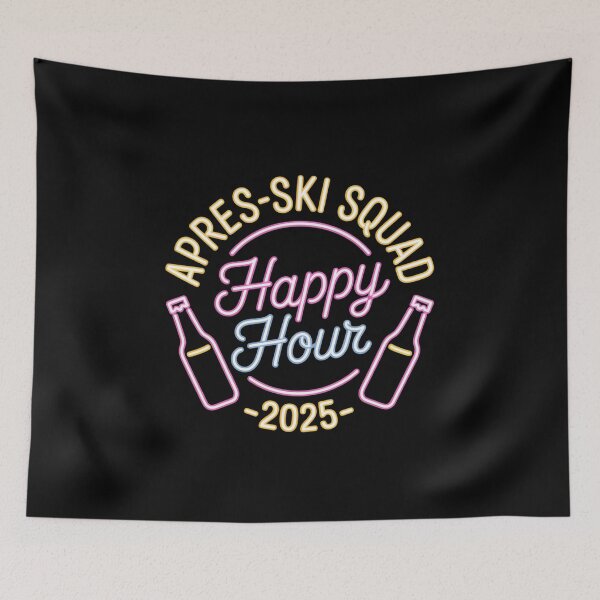 Item preview, 2025 Apres-Ski Squad 80's 90's Retro Happy Hour Skiing Funny designed and sold by milanforbes.
