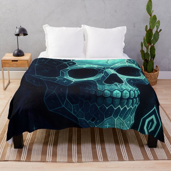 Item preview, GCR1 Crystal Skull Bloom – Neon Geometric Cosmic Skull Design designed and sold by GCR1.