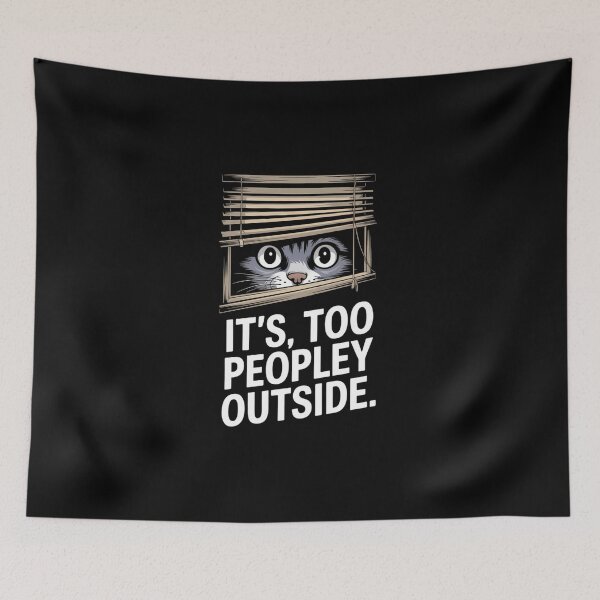 Item preview, Cat Antisocial Funny Introvert Humorous designed and sold by LittleBO5.