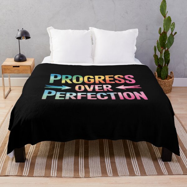 Item preview, Progress Over Perfection Motivational Quote Tie Dye Learner designed and sold by FndPardaL.