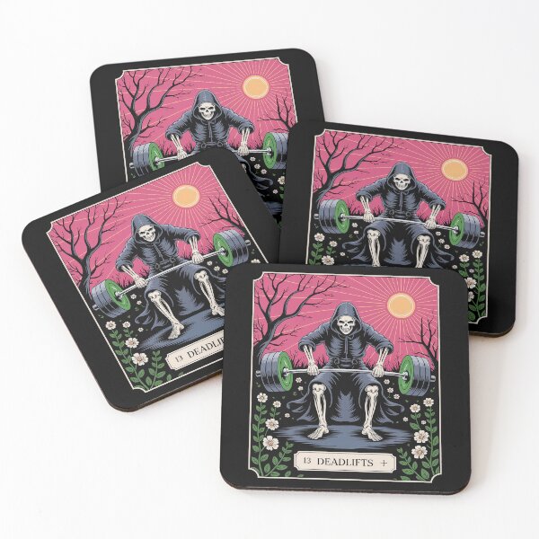 Item preview, Funny Tarot Card Deadlifts Gym Workout Occult Reader Black designed and sold by estellaken.
