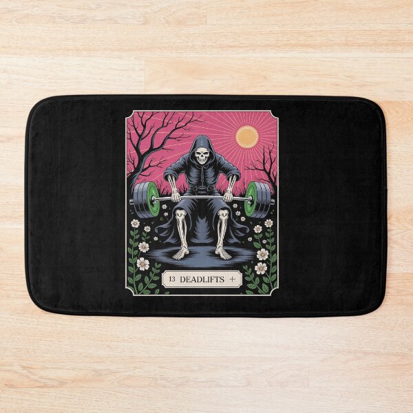 Item preview, Funny Tarot Card Deadlifts Gym Workout Occult Reader Black designed and sold by estellaken.