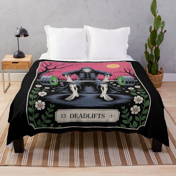 Item preview, Funny Tarot Card Deadlifts Gym Workout Occult Reader Black designed and sold by estellaken.