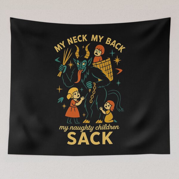 Item preview, Krampus My Neck My Back Naughty Children Sack Parody designed and sold by James Khan.