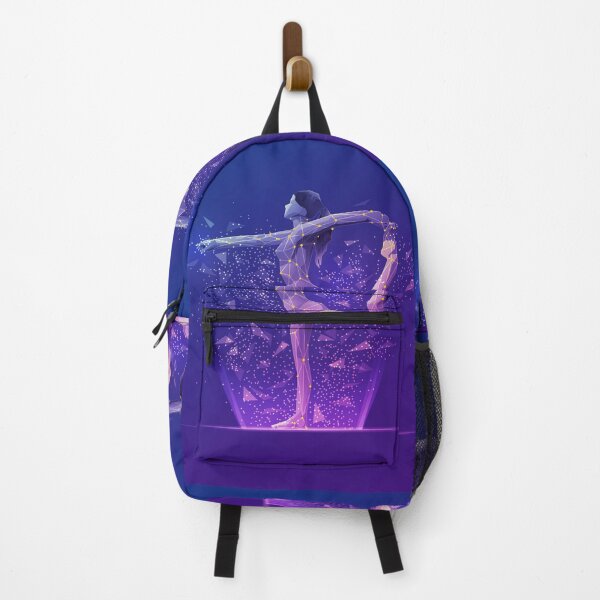 Item preview, sport science, polygon female athlete showing gymnastic pose designed and sold by NiamLab.