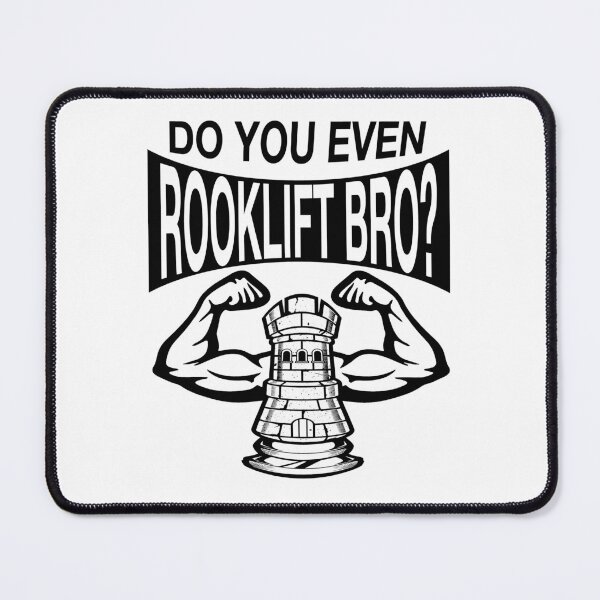 Item preview, Funny Nerdy Do You Even Rooklift Bro Chess Player Black Text designed and sold by MathWare MathClips.
