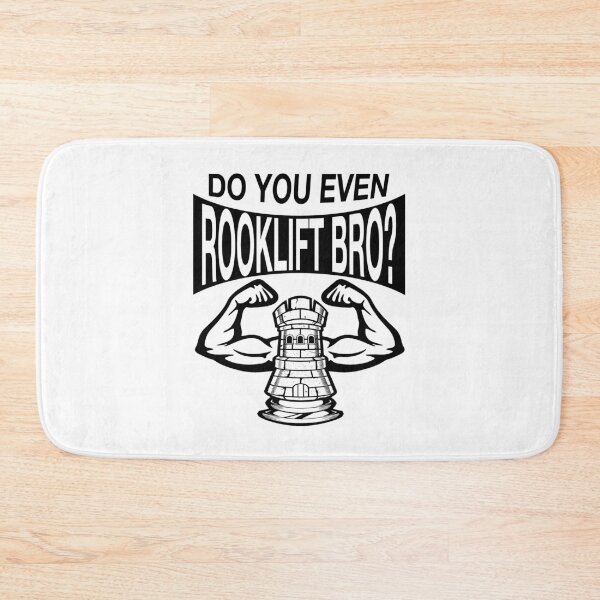 Item preview, Funny Nerdy Do You Even Rooklift Bro Chess Player Black Text designed and sold by MathWare MathClips.