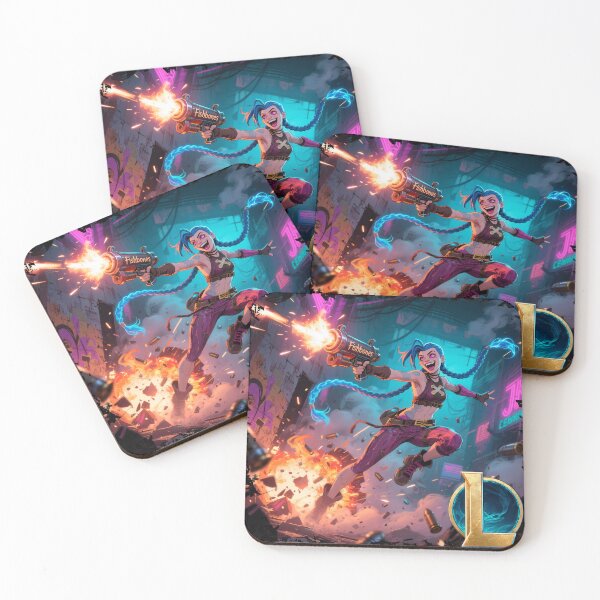 Item preview, Jinx - fishbones - Lol designed and sold by SubliHardDraws.
