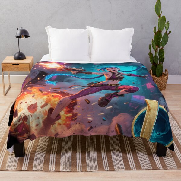 Item preview, Jinx - fishbones - Lol designed and sold by SubliHardDraws.