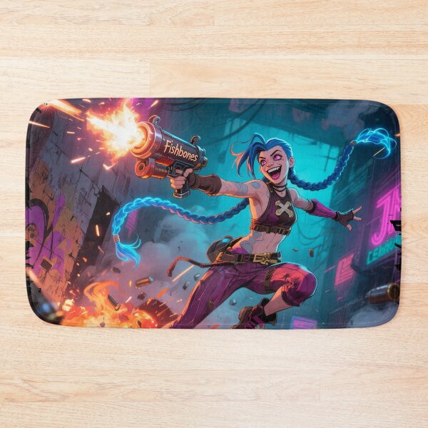 Item preview, Jinx - fishbones - Lol designed and sold by SubliHardDraws.