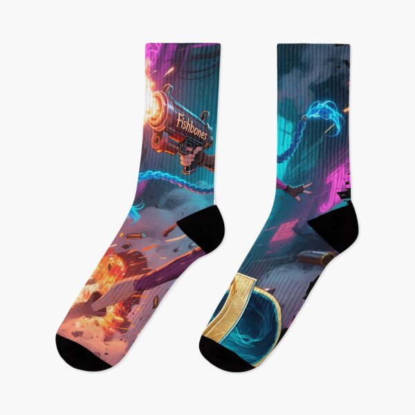 Item preview, Jinx - fishbones - Lol designed and sold by SubliHardDraws.