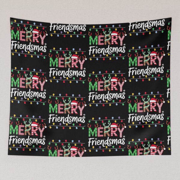 Item preview, Merry Friendsmas Christmas Friends Matching Pajamas Xmas Lights designed and sold by pansak.