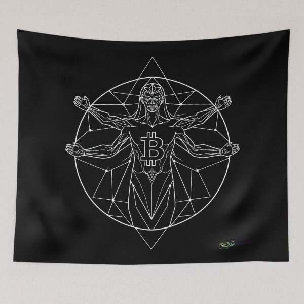 Item preview, Blockchain Ascended Being – Sacred Bitcoin Geometry of Freedom designed and sold by Benito Del Ray.